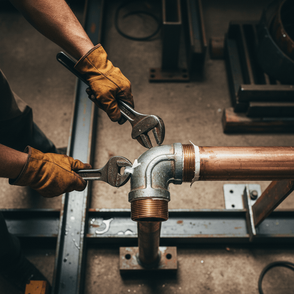 Industrial plumbing and pneumatic systems